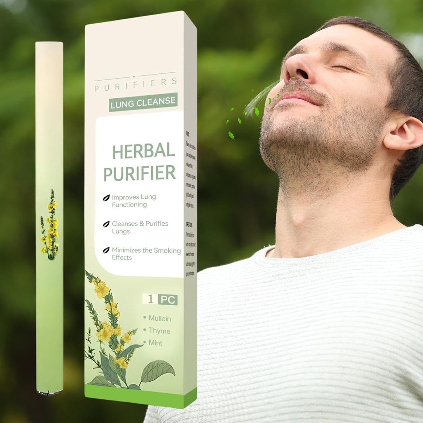Difusor Herbal de Mullein – Purifica los Pulmones & Refresca el Aliento