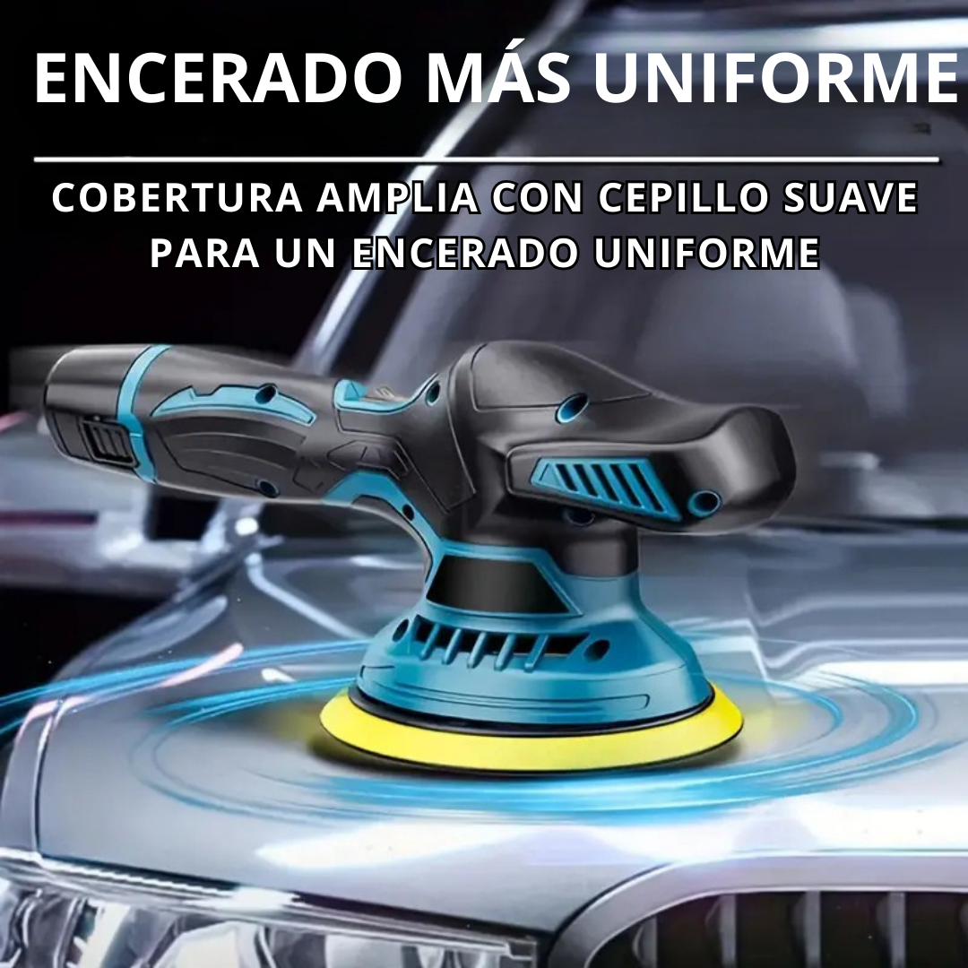 Pulidora de Coche Inalámbrica 12V – Kit Completo con 6 Velocidades, 2 Batería Litio y Accesorios