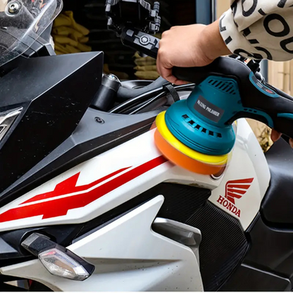 Pulidora de Coche Inalámbrica 12V – Kit Completo con 6 Velocidades, 2 Batería Litio y Accesorios