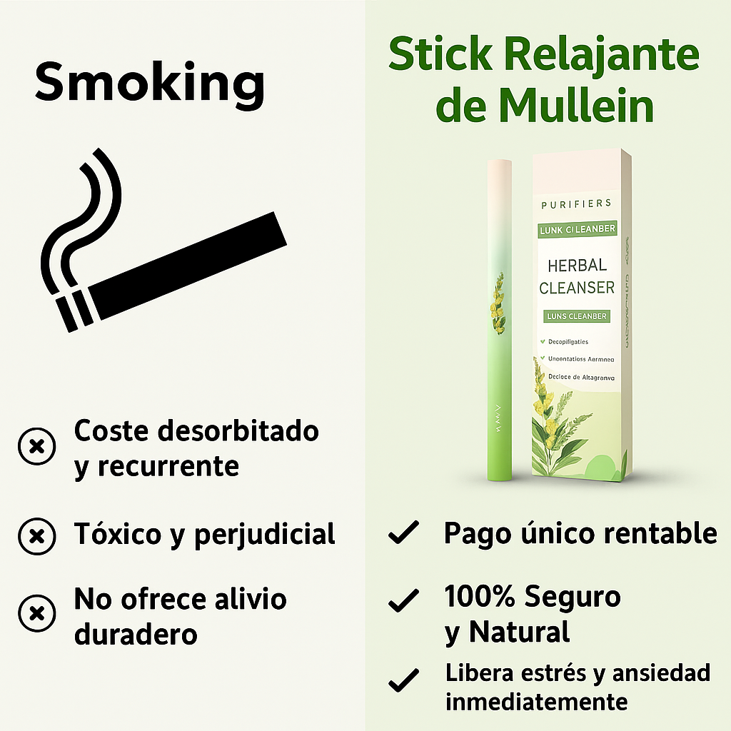 Difusor Herbal de Mullein – Purifica los Pulmones & Refresca el Aliento