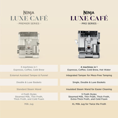Ninja Luxe Café Pro Series – All-In-One Espresso & Coffee System