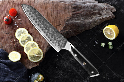 XITUO Damascus Chef Knife Professional Japan Sankotu Cleaver Bone Knives Utility Kiritsuke Paring Kitchen Knife Cooking Tools