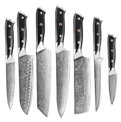 XITUO Damascus Chef Knife Professional Japan Sankotu Cleaver Bone Knives Utility Kiritsuke Paring Kitchen Knife Cooking Tools
