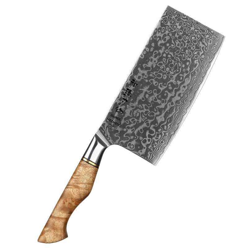 HEZHEN 1-7PC Kitchen Knife Set Professional Damascus Steel Chef Bread Paring Santoku Sharp Nakiri Cook Knife Kitchen Knife