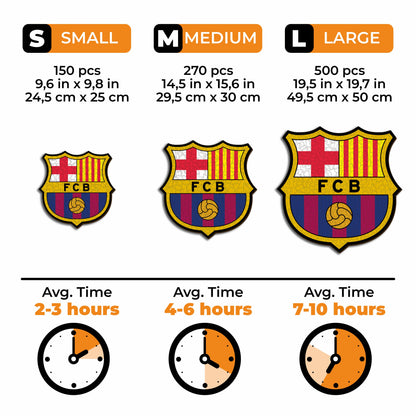 FC Barcelona® Logo - Rompecabezas de madera