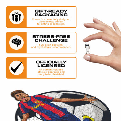 Lamine Yamal - Rompecabezas de madera