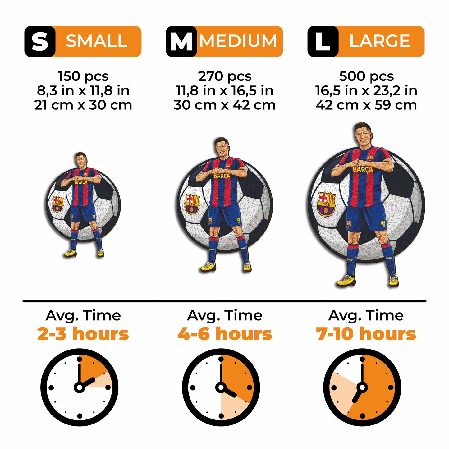 Robert Lewandowski - rompecabezas de madera