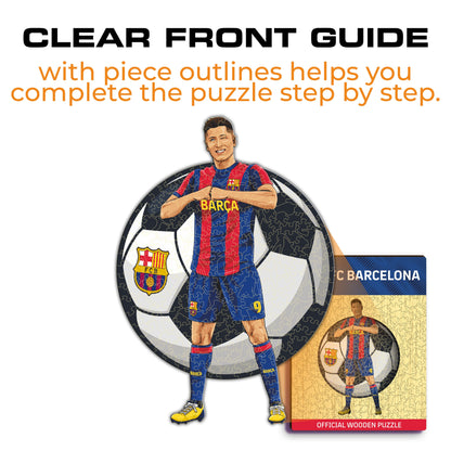 Robert Lewandowski - rompecabezas de madera