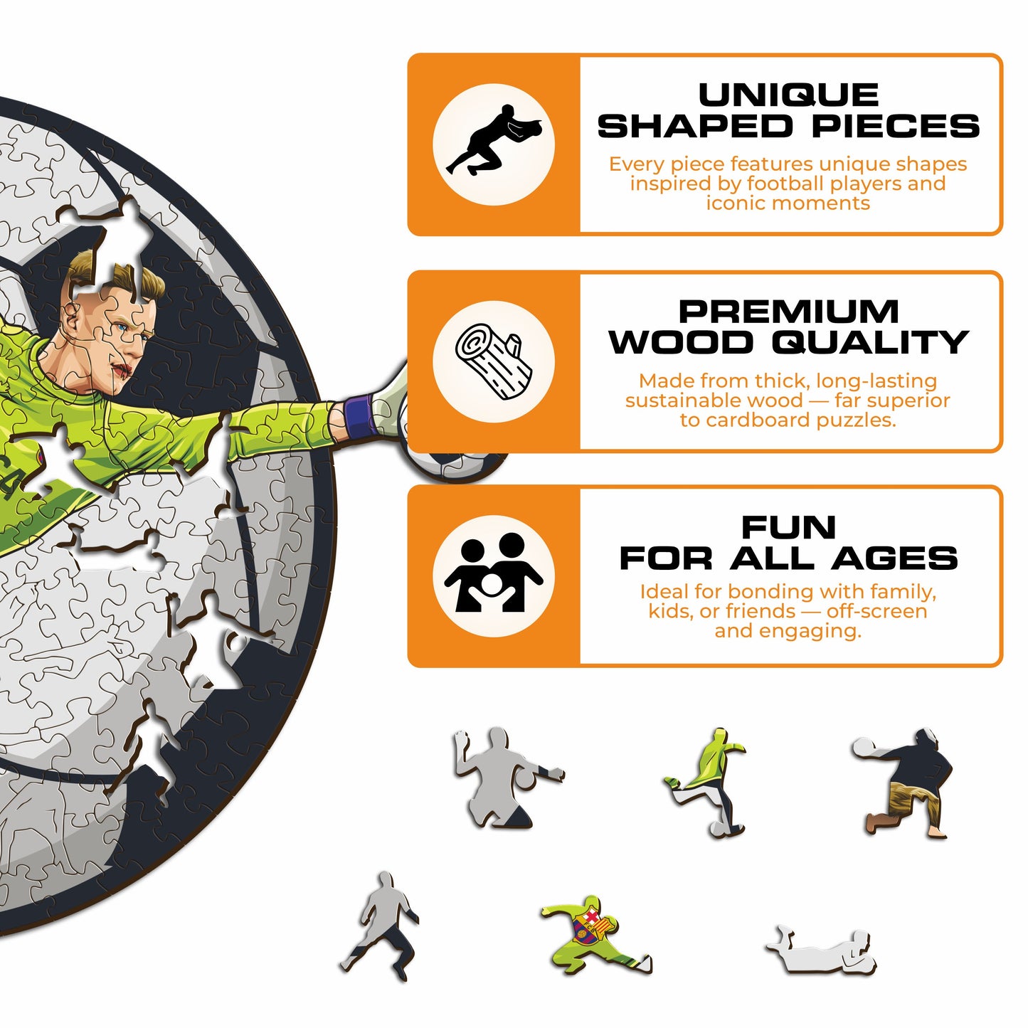 Marc-André Ter Stegen - rompecabezas de madera