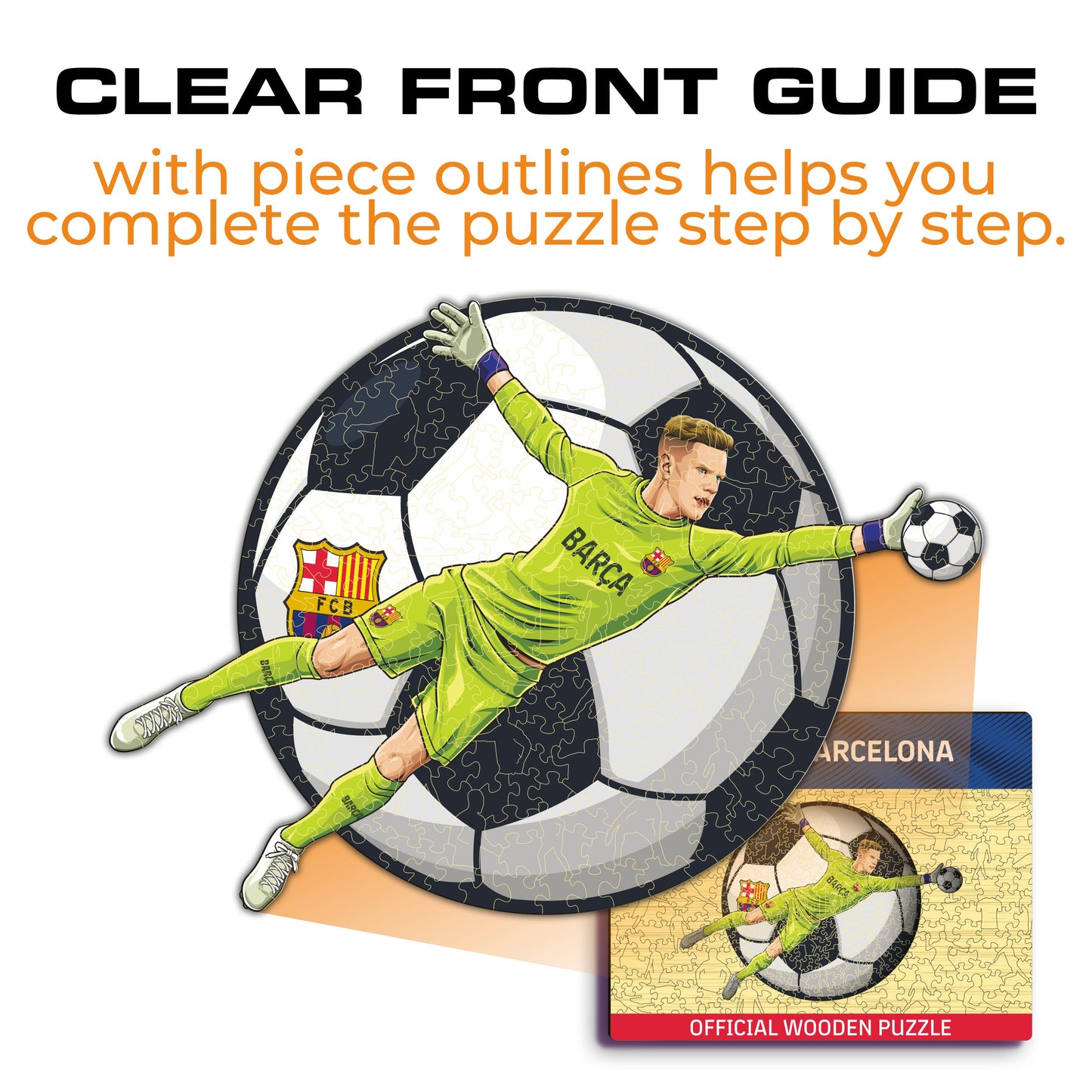 Marc-André Ter Stegen - rompecabezas de madera