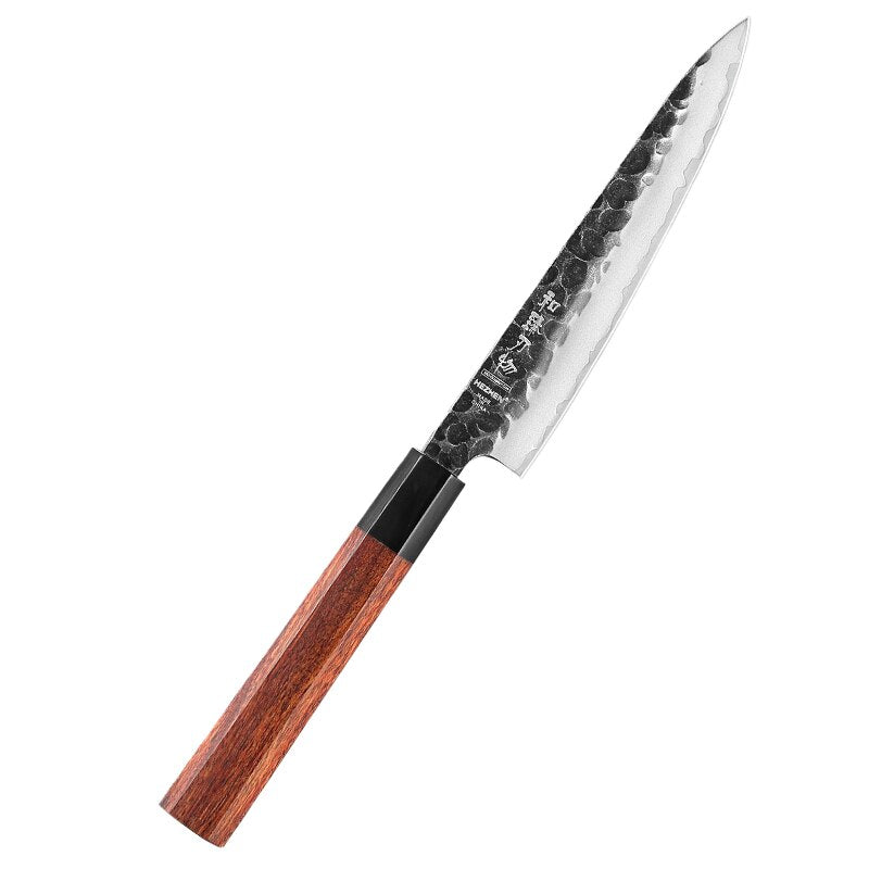 HEZHEN 1-4PC Kitchen Knife Set Slicing Stainless Steel Composite Steel Chef Santoku Nakiri Utility Rosewood Handle Gift Box