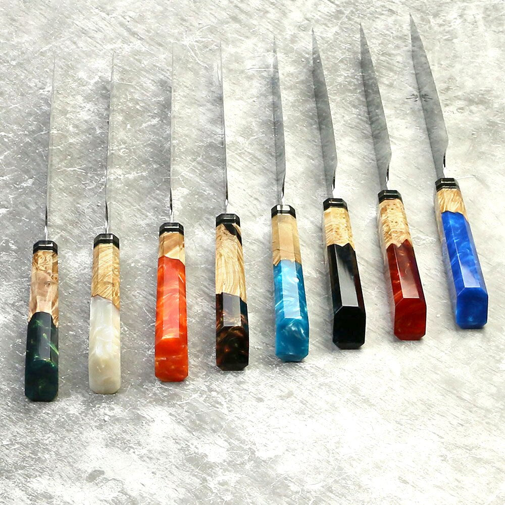 Amberknife 8 inch Kiritsuke Knife 67 Layers VG10 Damascus Steel Kitchen Knives Stabilized Wood Handle Japanese Knife