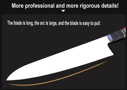 XITUO Slicing Filleting Knife VG10 High Carbon Stainless Steel Blade Japanese Kitchen Chef Nakiri Cleaver Knife Solidified Wood