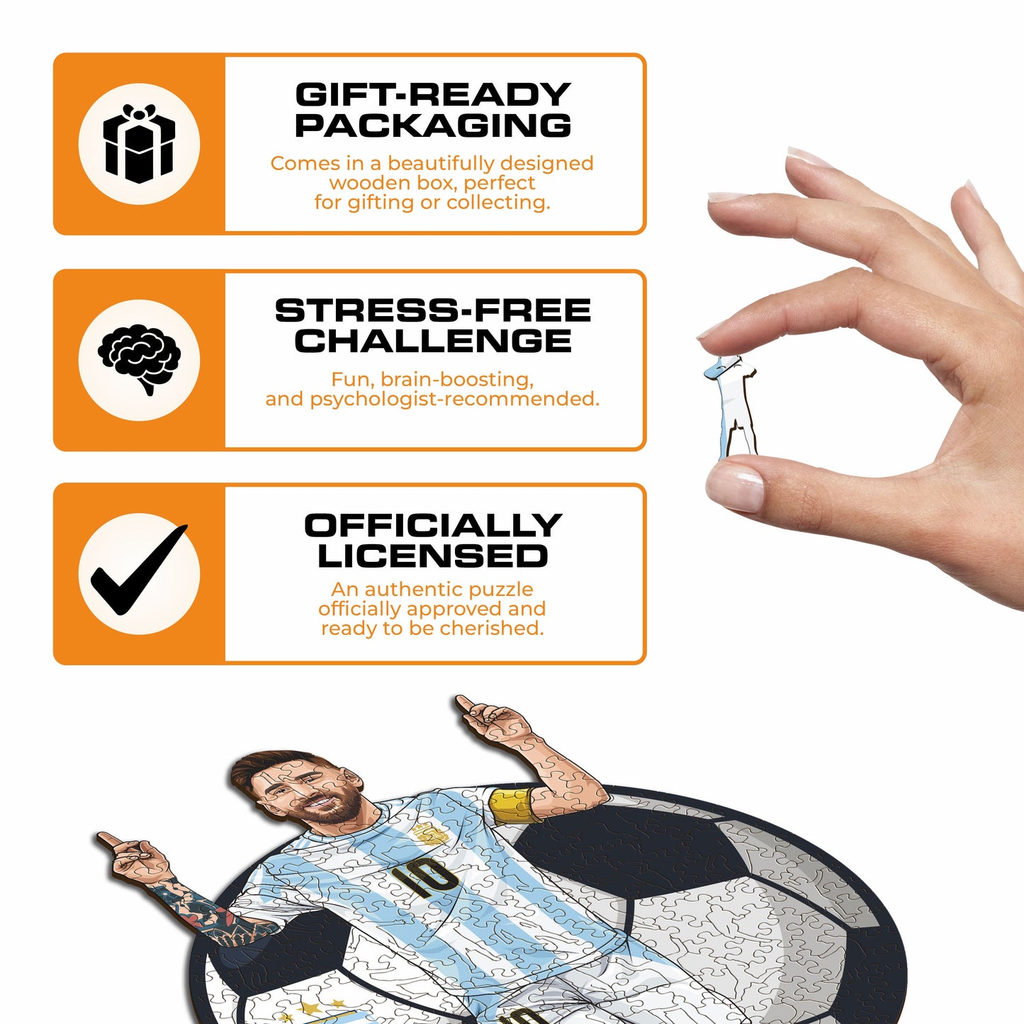 Lionel Messi - rompecabezas de madera