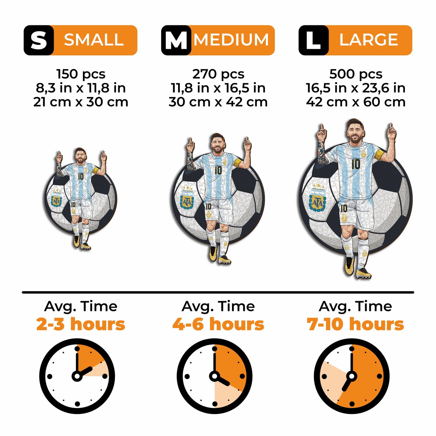 Lionel Messi - rompecabezas de madera