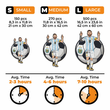 Lionel Messi - rompecabezas de madera
