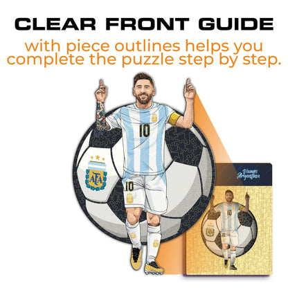 Lionel Messi - rompecabezas de madera