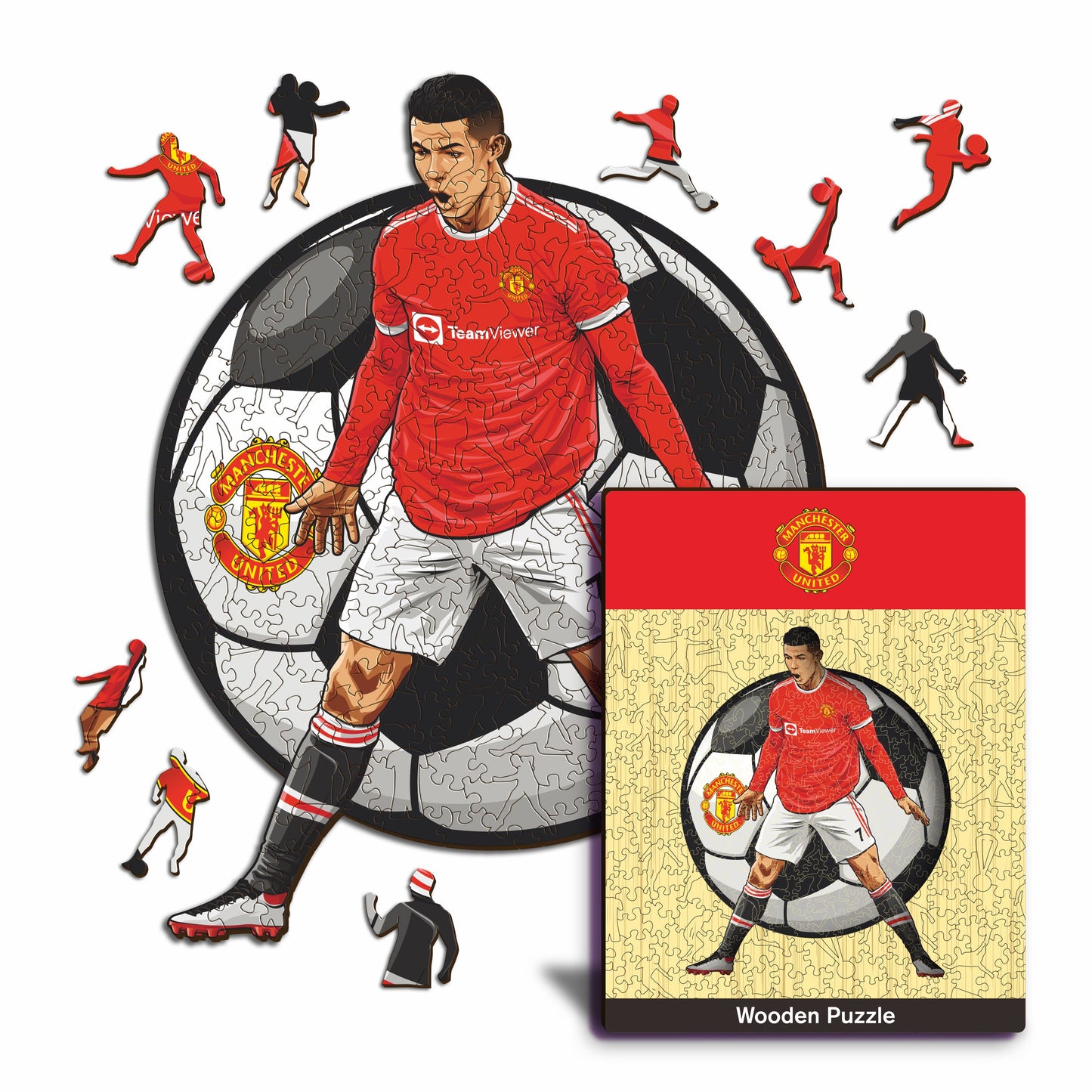 Cristiano Ronaldo - Rompecabezas de madera