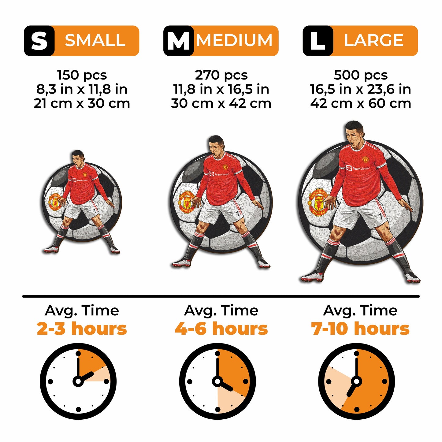 Cristiano Ronaldo - Rompecabezas de madera