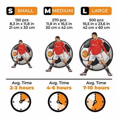 Cristiano Ronaldo - Rompecabezas de madera