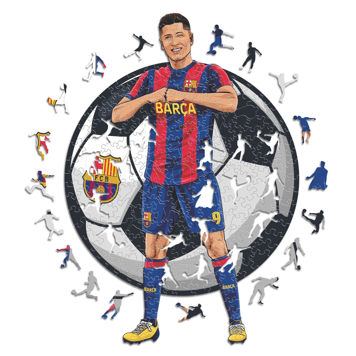 PACK 2 Logotipo FC Barcelona® + Lewandowski