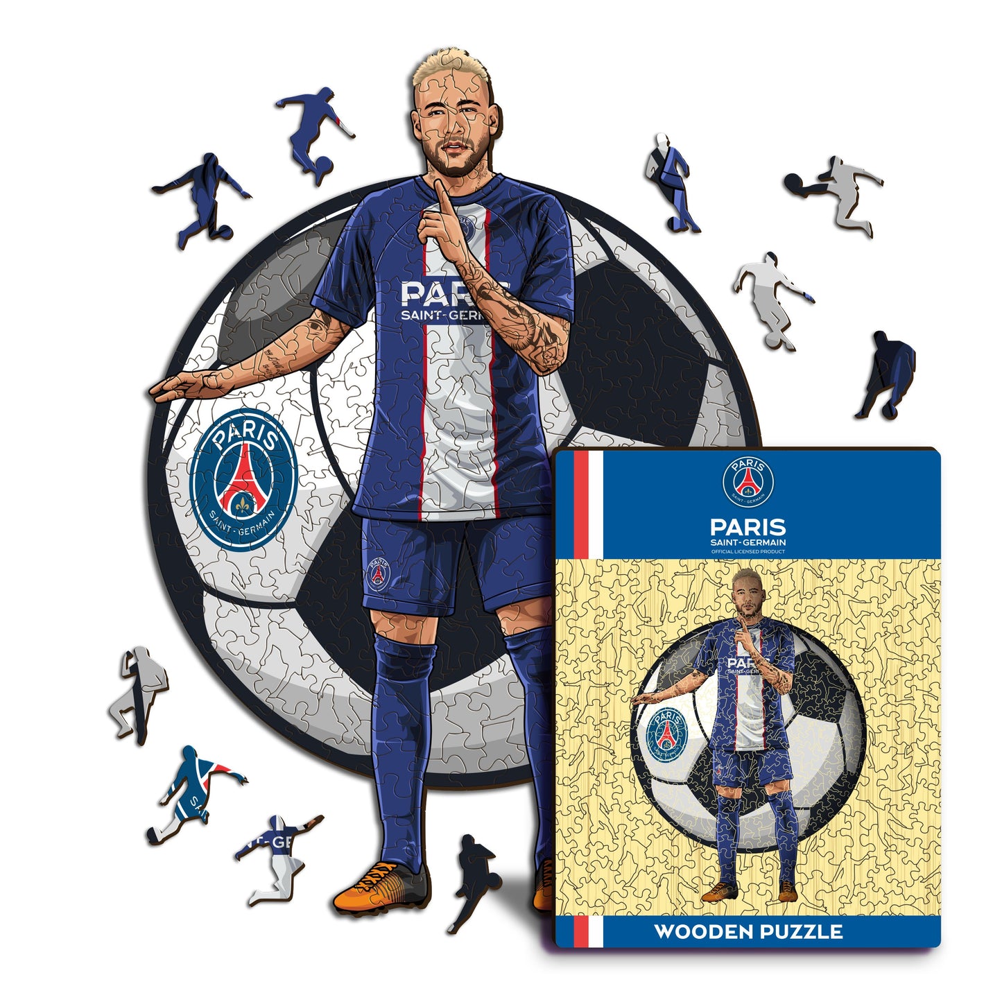 Neymar Jr. - Rompecabezas de madera