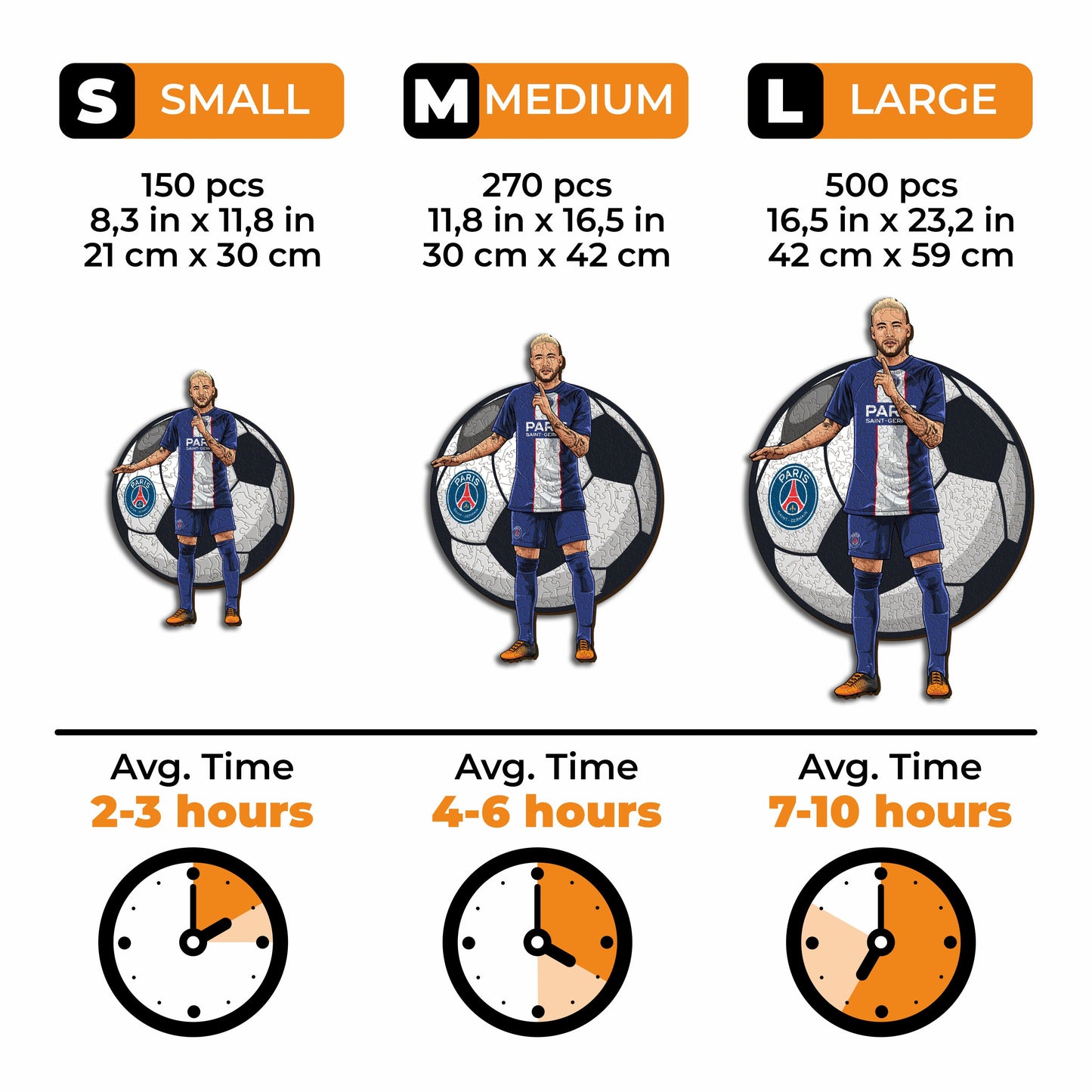 Neymar Jr. - Rompecabezas de madera