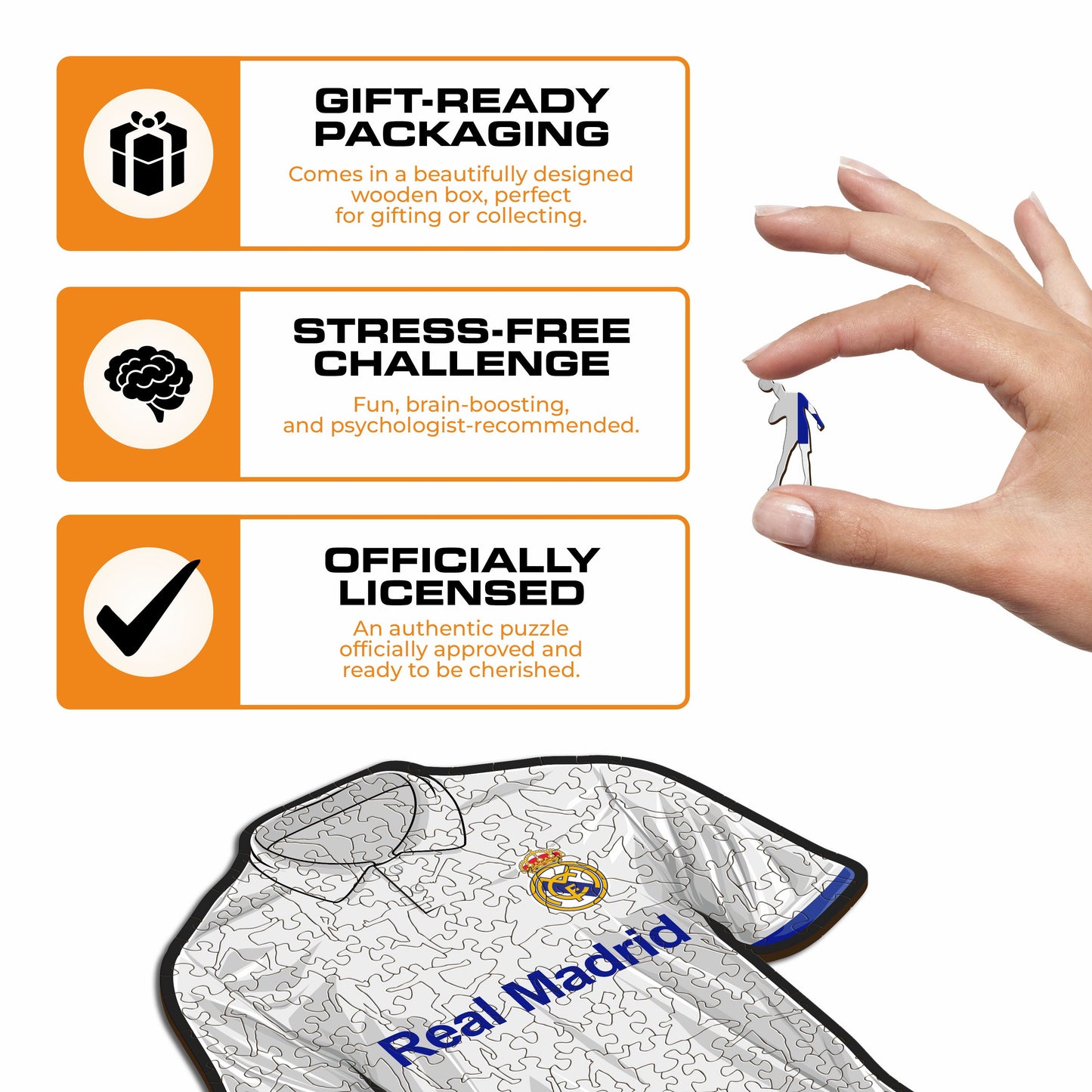 Real Madrid CF® Jersey - Puzzle de madera