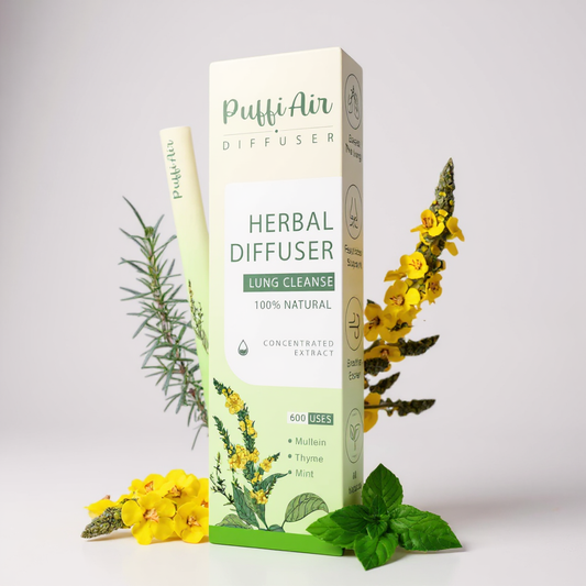 Difusor Herbal de Mullein – Purifica los Pulmones & Refresca el Aliento