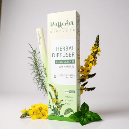 Difusor Herbal de Mullein – Purifica los Pulmones & Refresca el Aliento