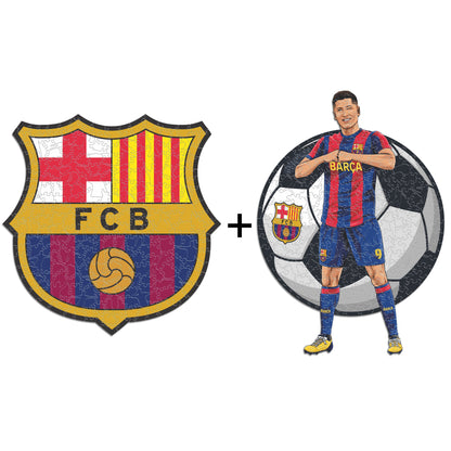 PACK 2 Logotipo FC Barcelona® + Lewandowski