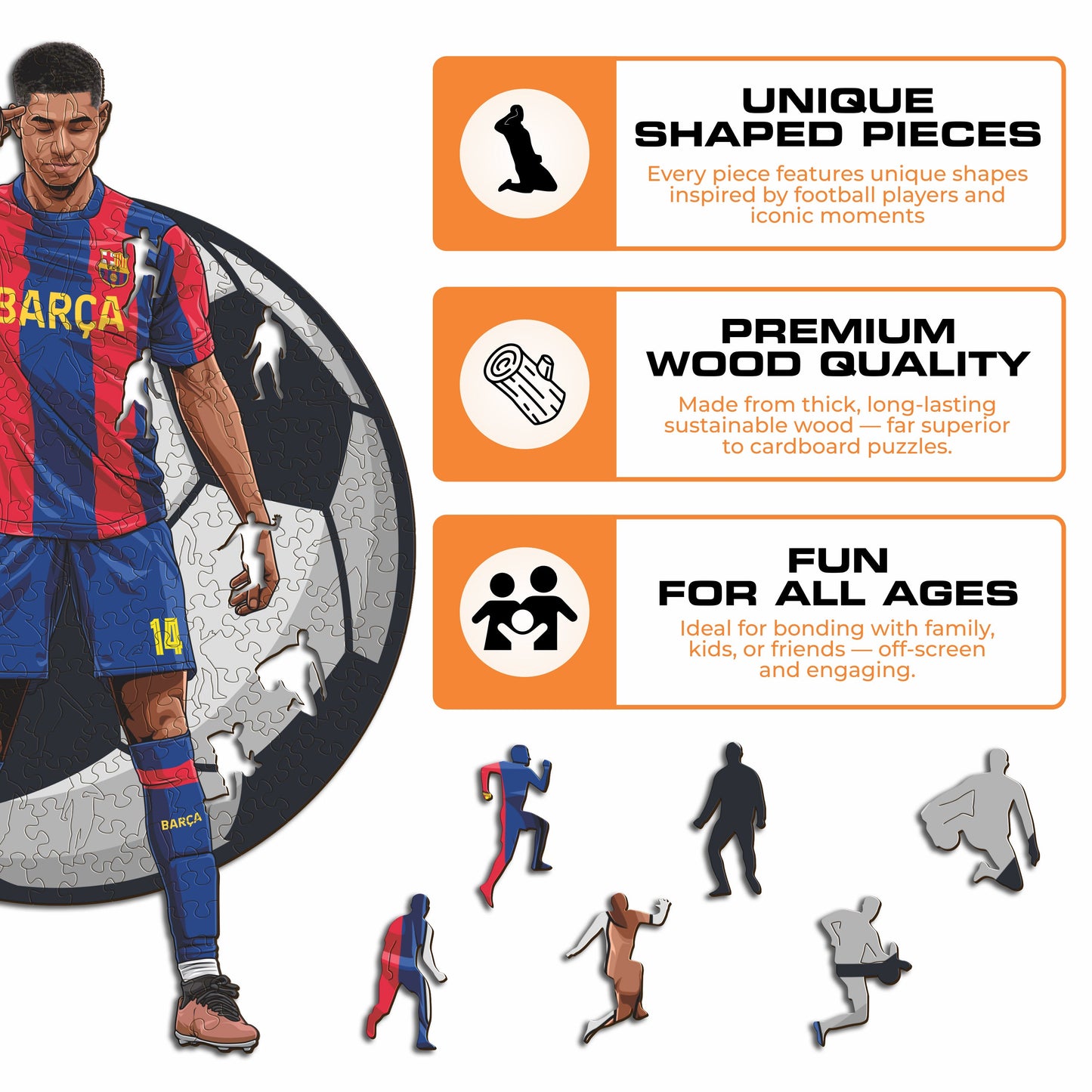 Marcus Rashford - Rompecabezas de madera