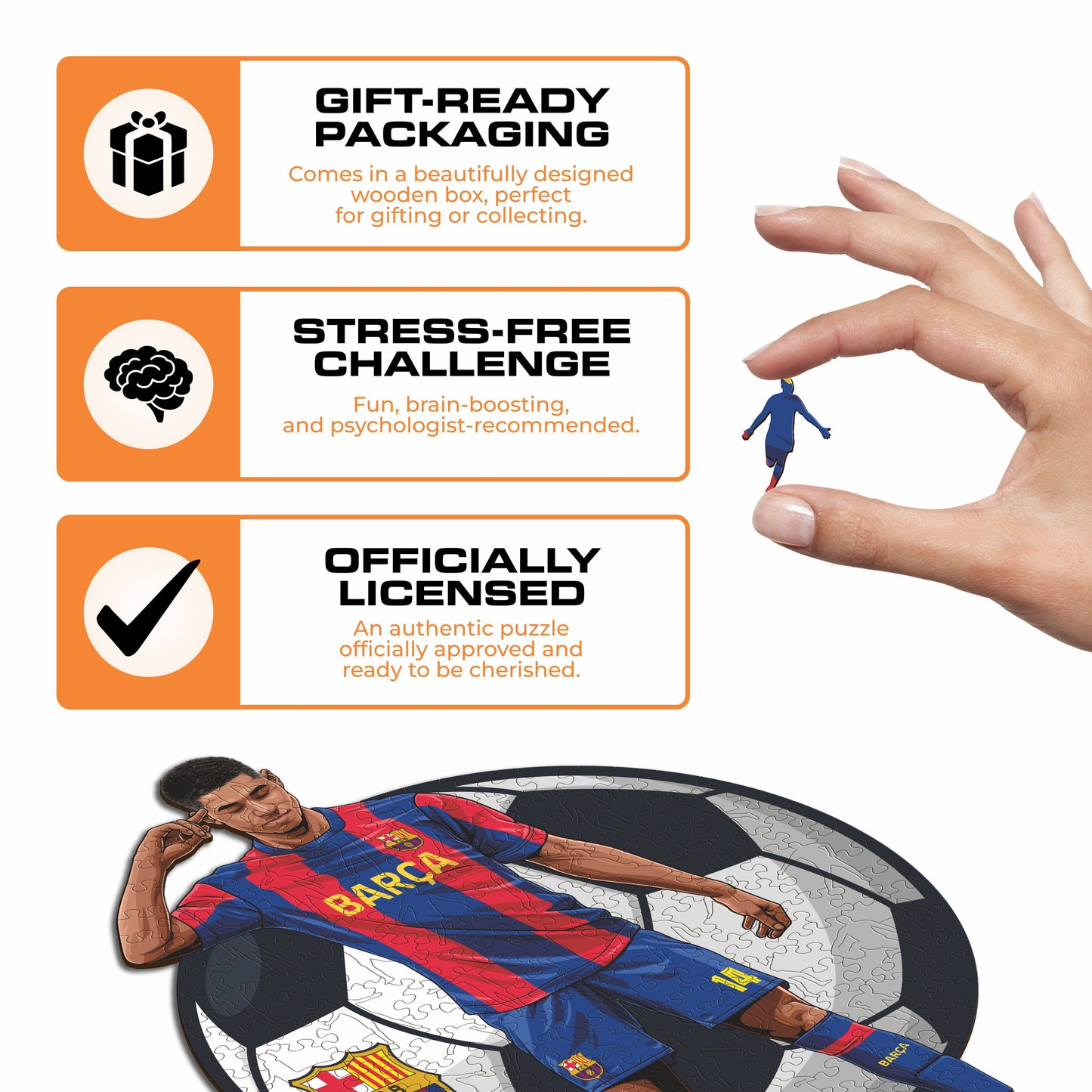 Marcus Rashford - Rompecabezas de madera