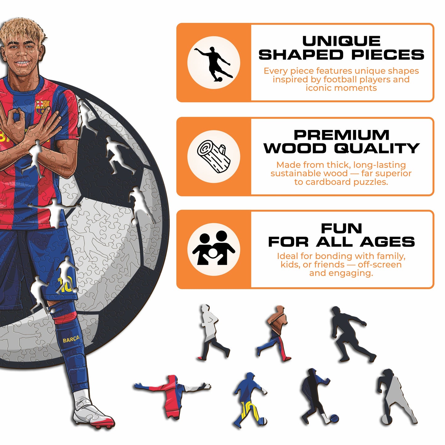 Lamine Yamal - Rompecabezas de madera