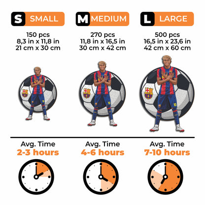 Lamine Yamal - Rompecabezas de madera