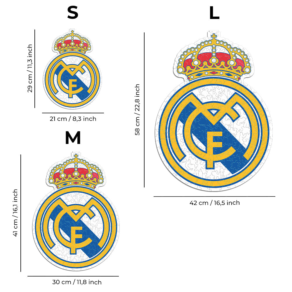 PACK 2 Logotipos del Real Madrid CF® + Equipo