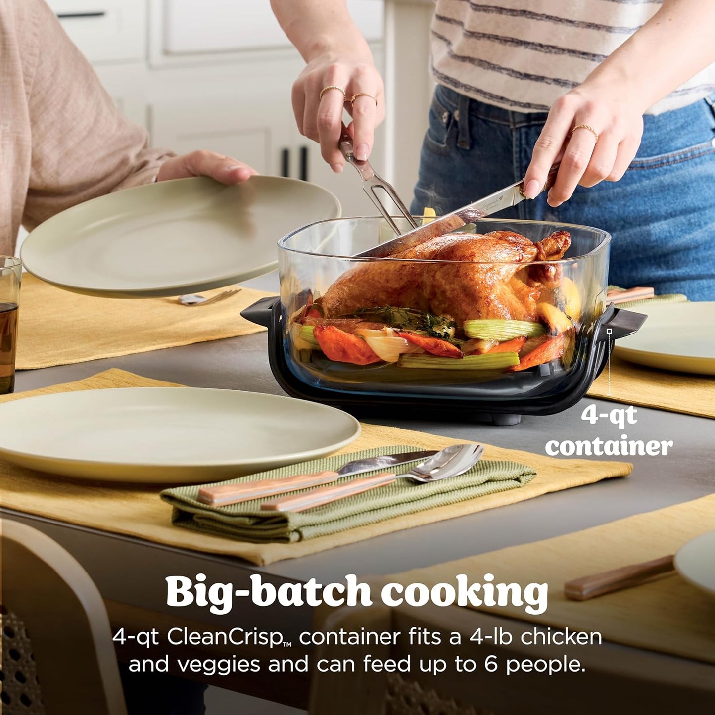 Ninja Crispi™ Glass Cooking System – Air Fry, Bake & Store in One